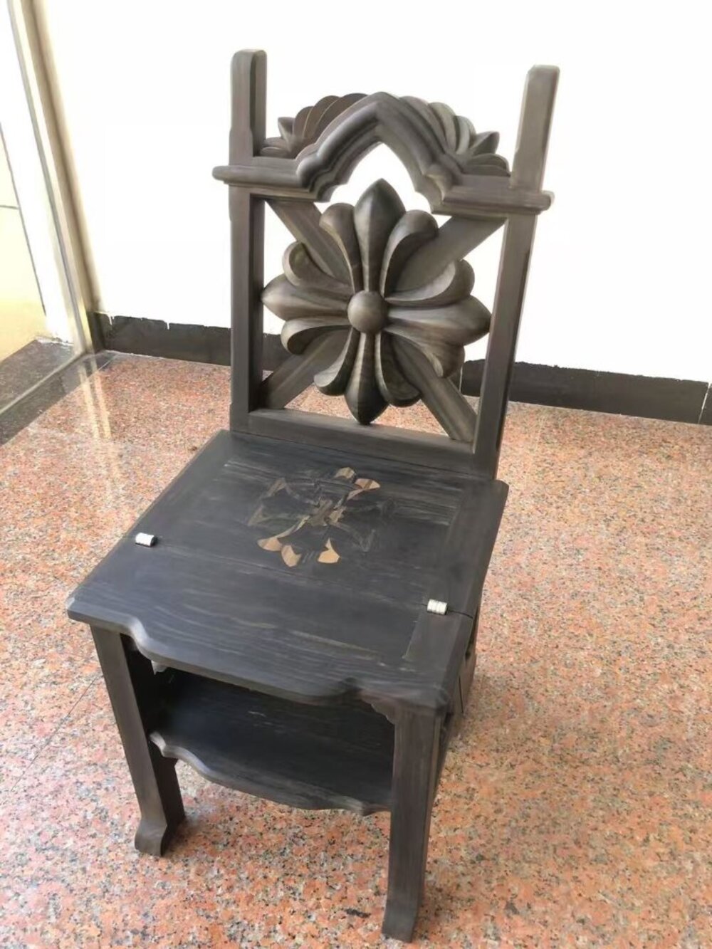 Chrome Hearts Ebony Wood Ladder Chair